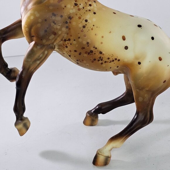 Breyer Horse Rawhide Wild Appaloosa Mustang Semi Rearing Stallion #702495 Signed - Picture 15 of 16